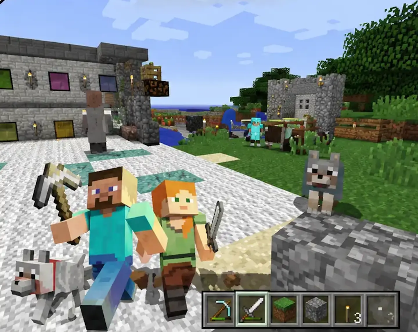 Minecraftの学習画面