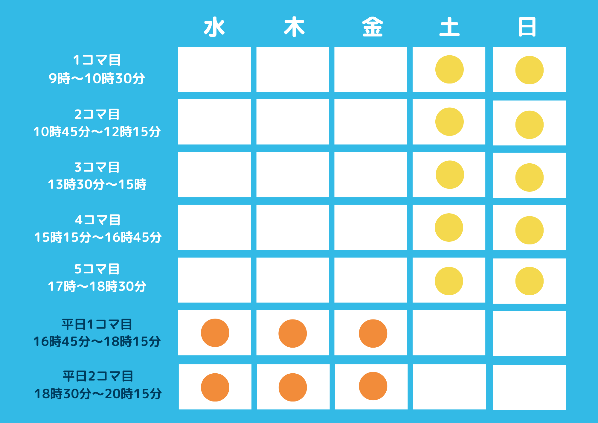 出汐校のスケジュール